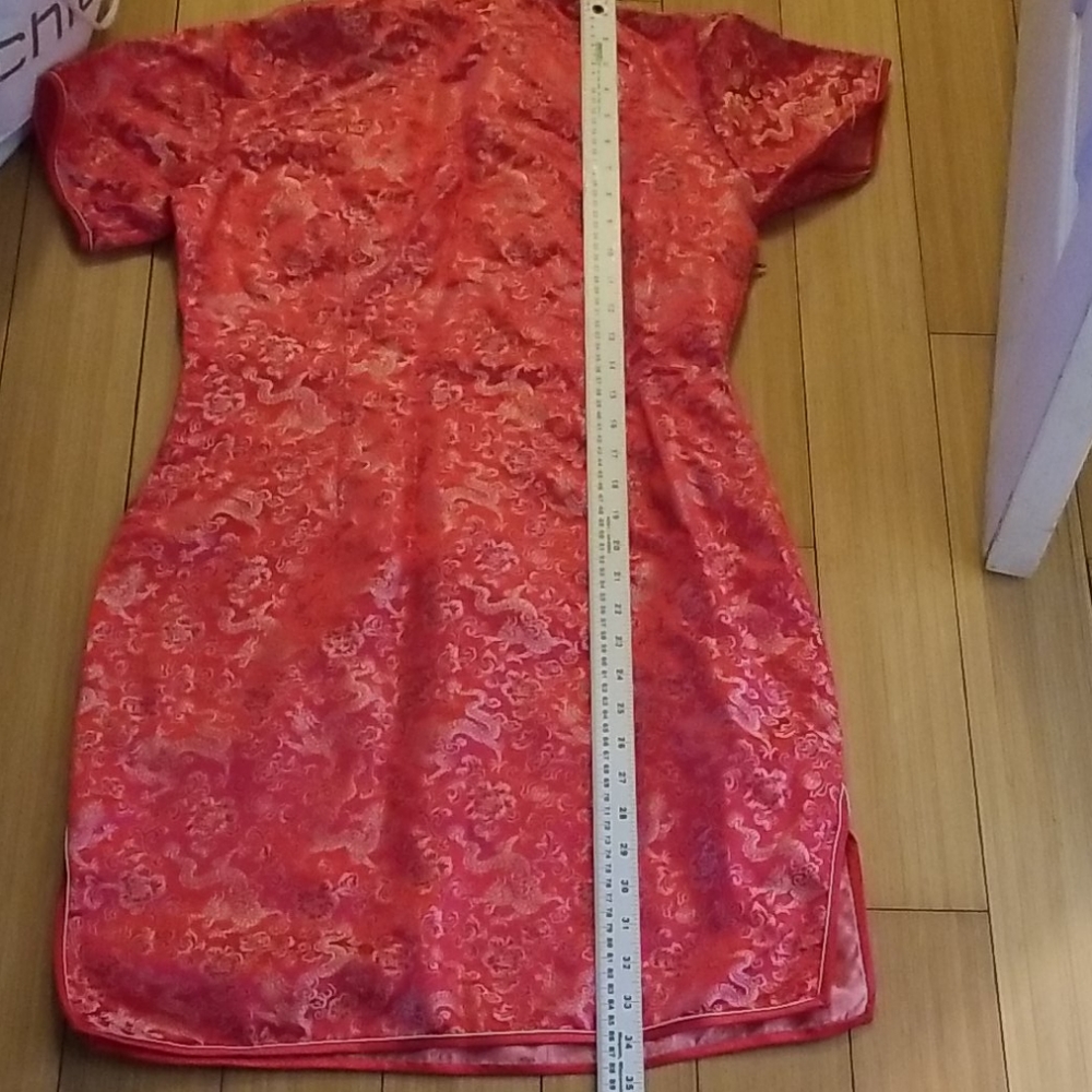 hand made Chinese traditional silk dress - Picture 7 of 8